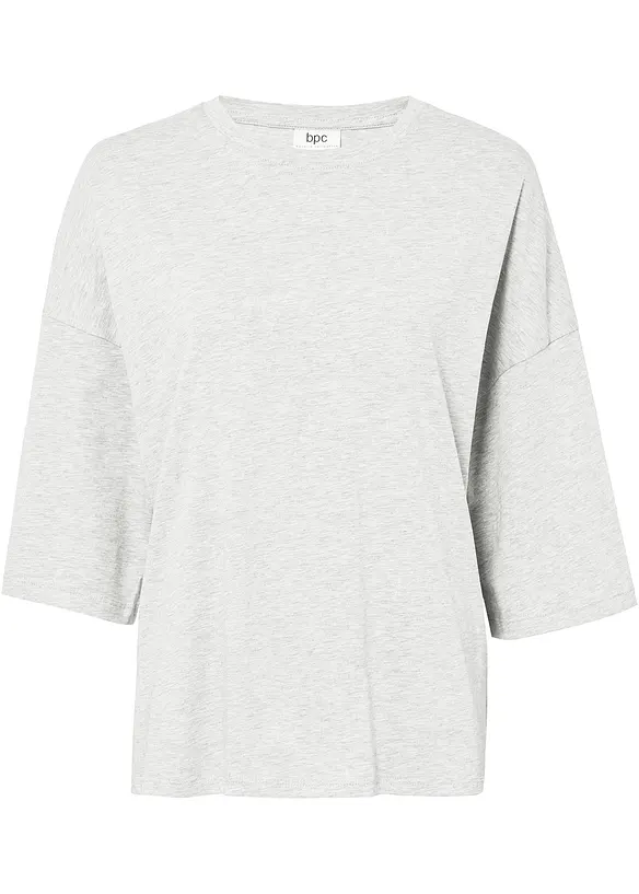 Maglia oversize in cotone a mezze maniche, bonprix