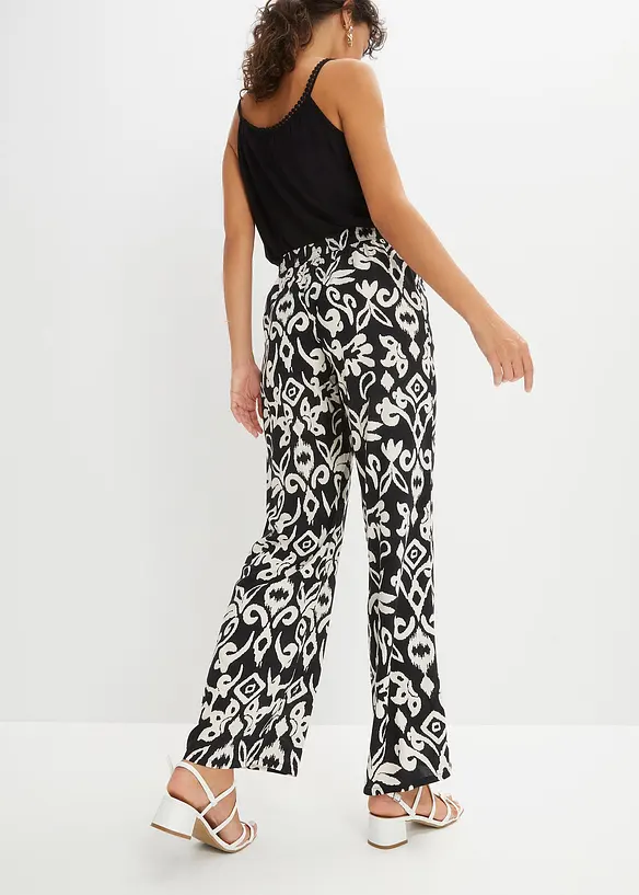 Pantaloni fantasia in viscosa fluente, bonprix