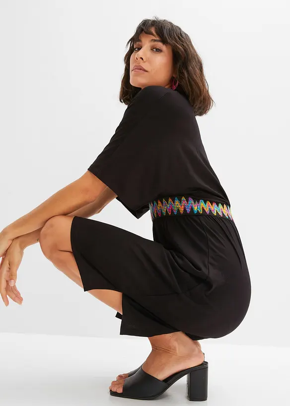 Abito di jersey con fettuccia decorativa, bonprix