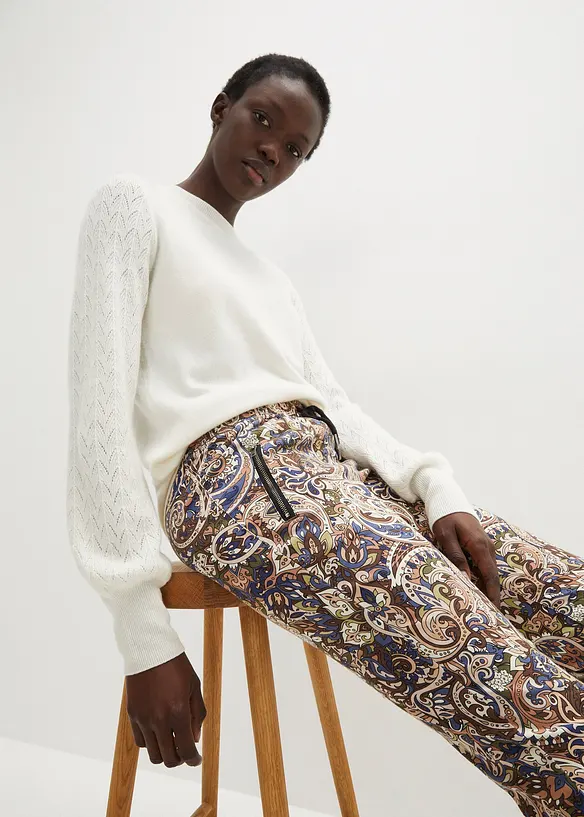 Pantaloni con elastico in vita, bonprix