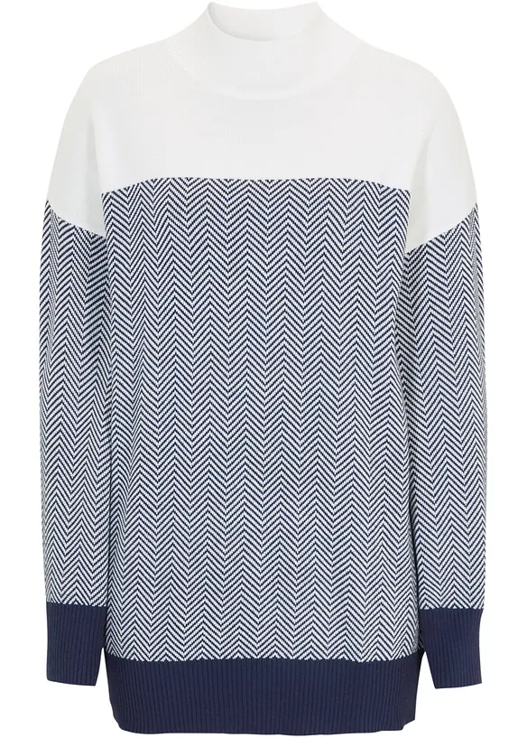 Maglione lungo casual, bonprix