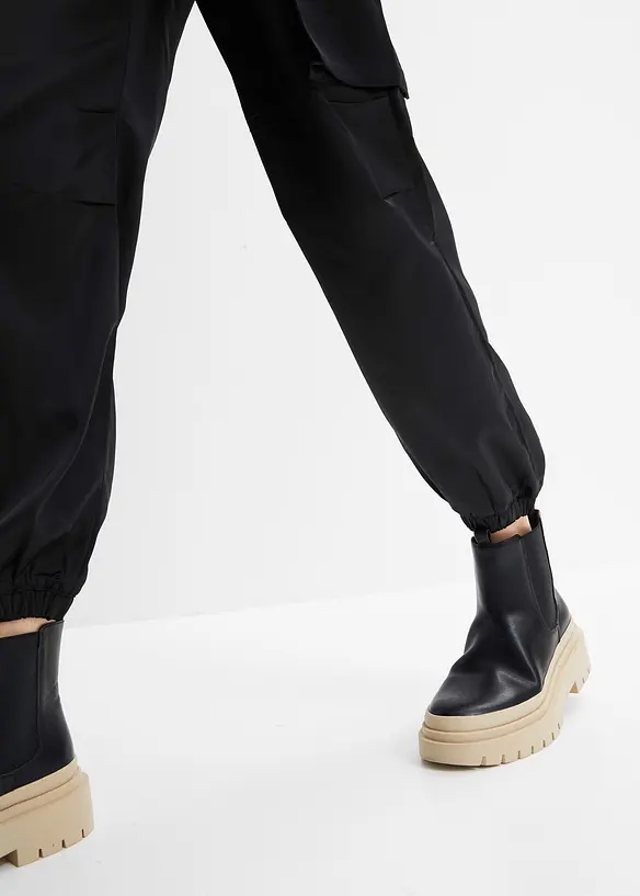 Pantaloni cargo di satin, BODYFLIRT