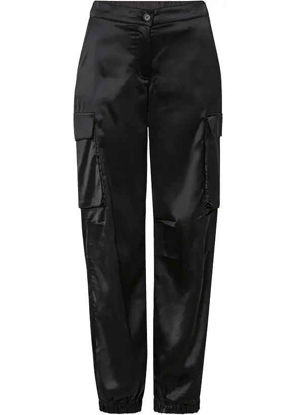Pantaloni cargo di satin, BODYFLIRT