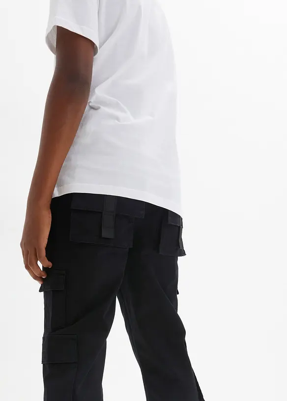 Pantaloni cargo elasticizzati con elastico in vita, regular fit, bonprix