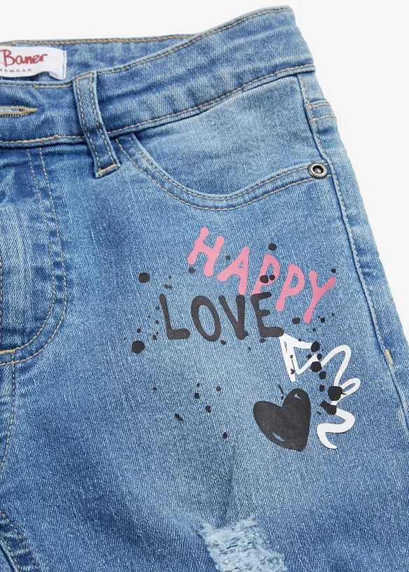 Jeans skinny, vita media, bonprix