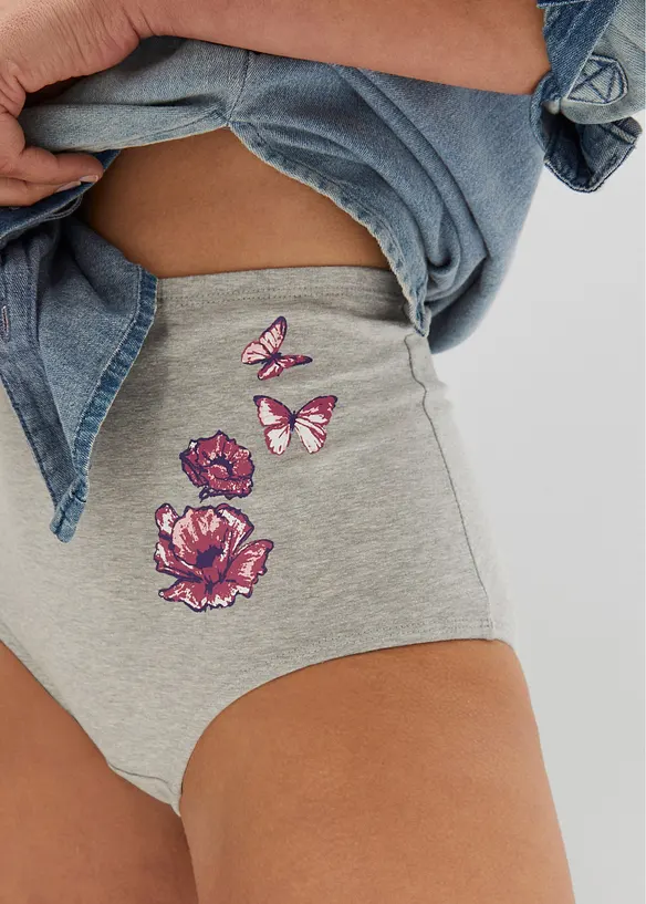 Slip a vita alta (pacco da 5), bonprix