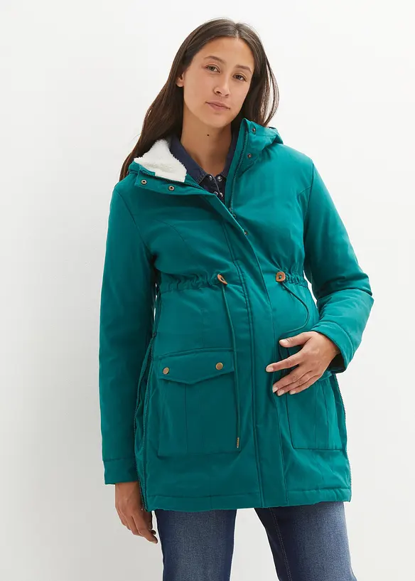 Cappotto prémaman imbottito 3 in 1 di media pesantezza con inserto babywearing, bonprix