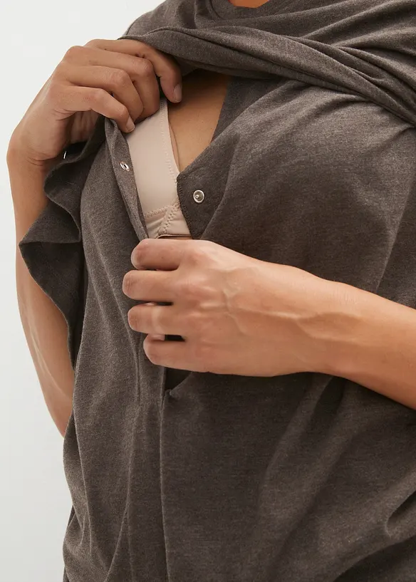 Maglia prémaman / da allattamento 2 in 1 in cotone biologico (pacco da 2), bonprix