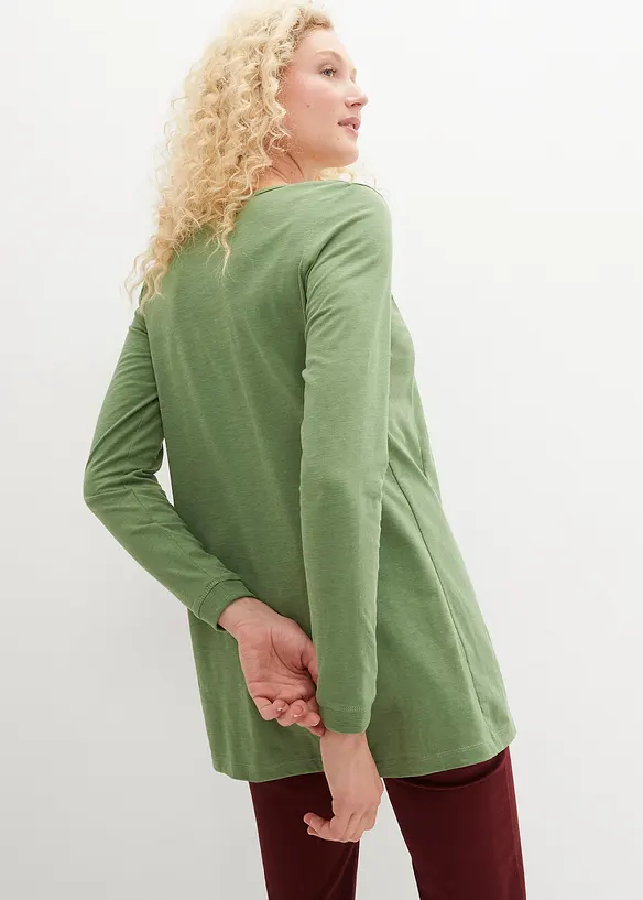Maglia lunga in puro cotone biologico, bonprix
