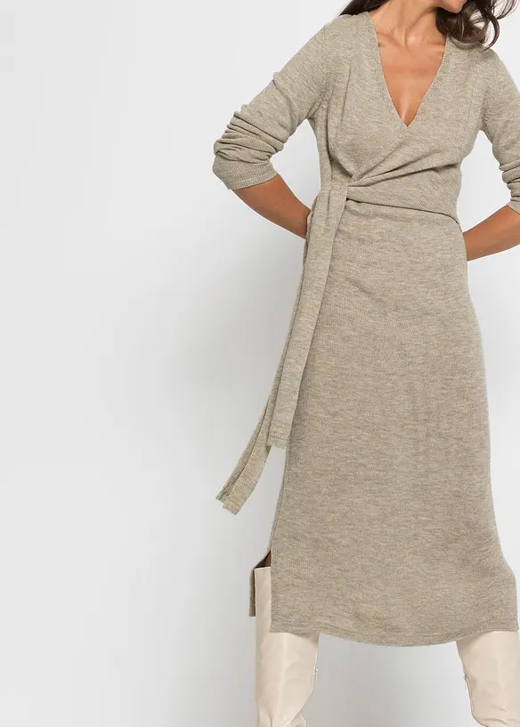 Abito midi in maglia, bonprix