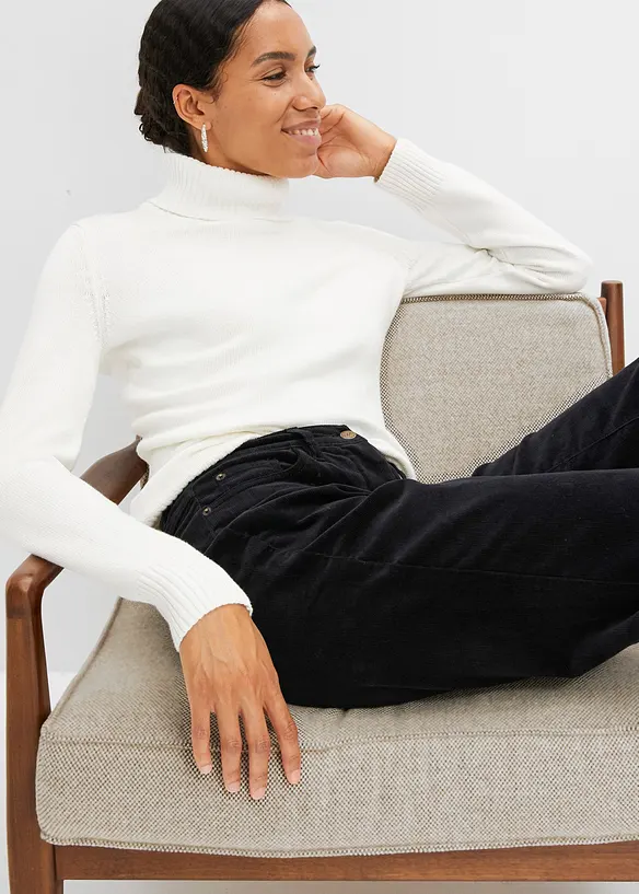 Pantaloni larghi di velluto a coste, bonprix