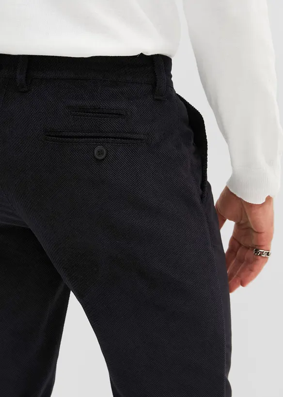 Pantaloni chino in velluto regular fit. straight, bpc selection