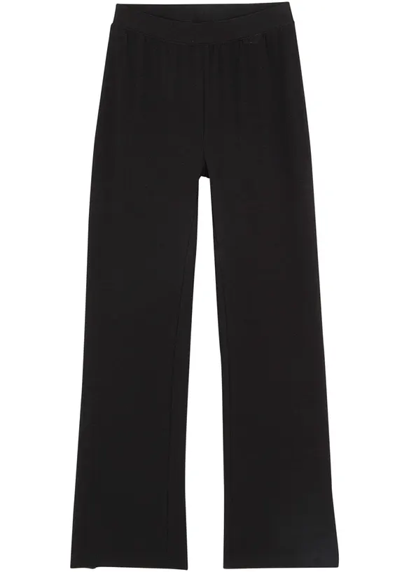 Pantaloni svasati  con spacchi in misto cotone biologico, bonprix