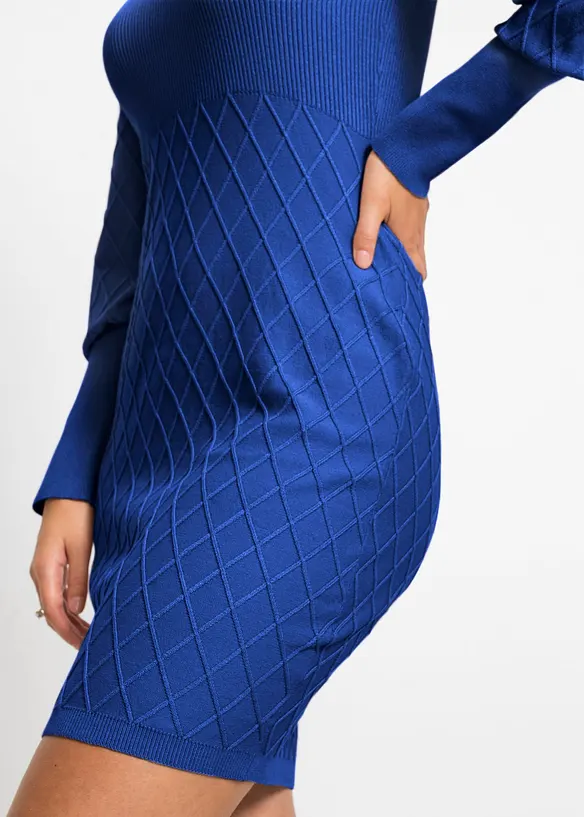 Abito in maglia a collo alto, bonprix