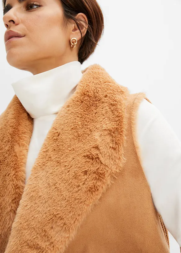Gilet in ecopelliccia, bonprix