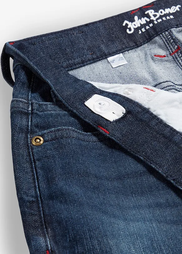Jeans elasticizzati con cinta regolabile straight, loose fit, bonprix