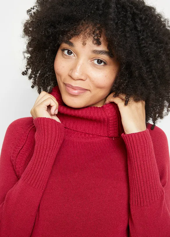 Abito in maglia prémaman / da allattamento con cerniera, bonprix