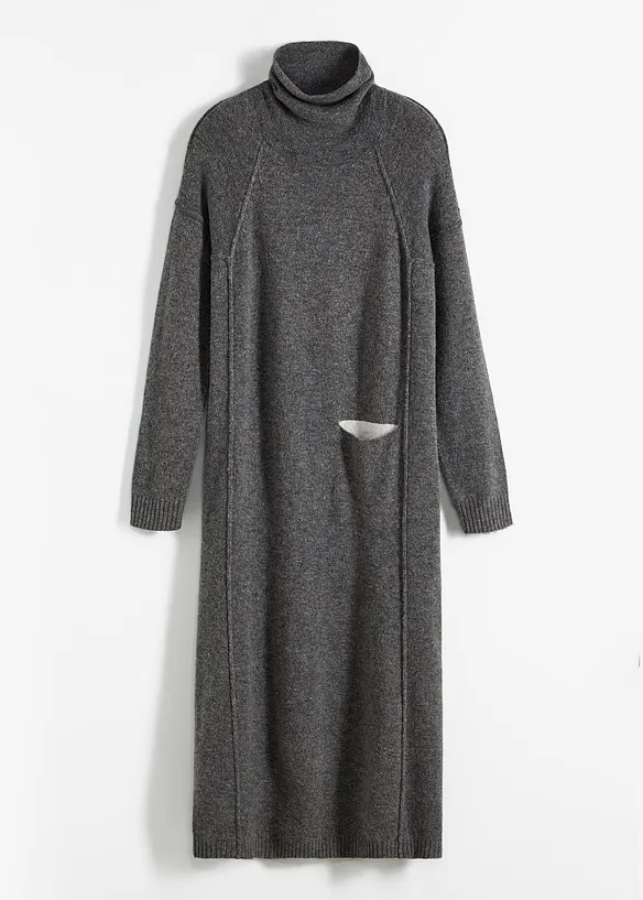 Abito in maglia a collo alto, bonprix
