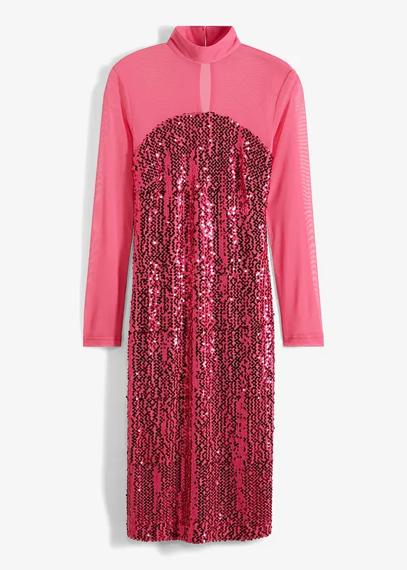 Abito con paillettes e mesh, BODYFLIRT boutique