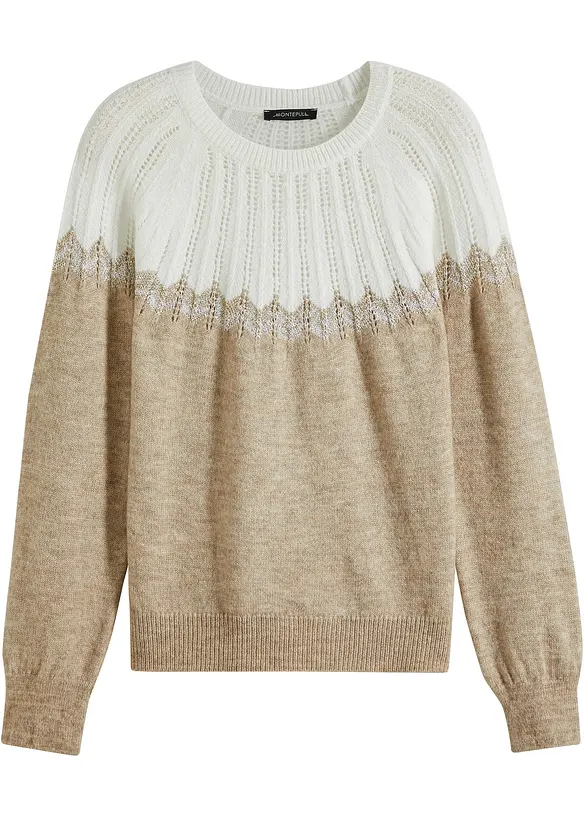 Maglione traforato, bonprix