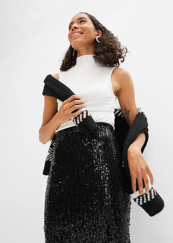 Gonna con paillettes, bonprix