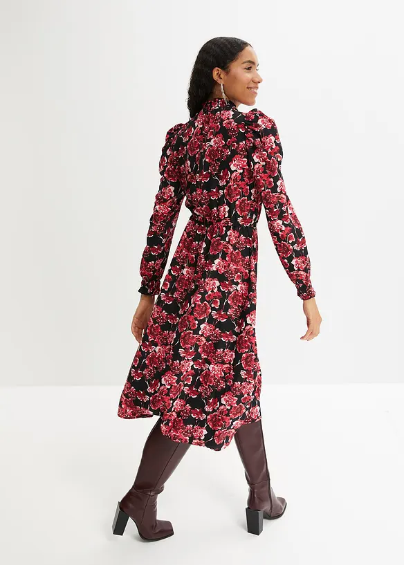 Abito midi in fantasia floreale, RAINBOW