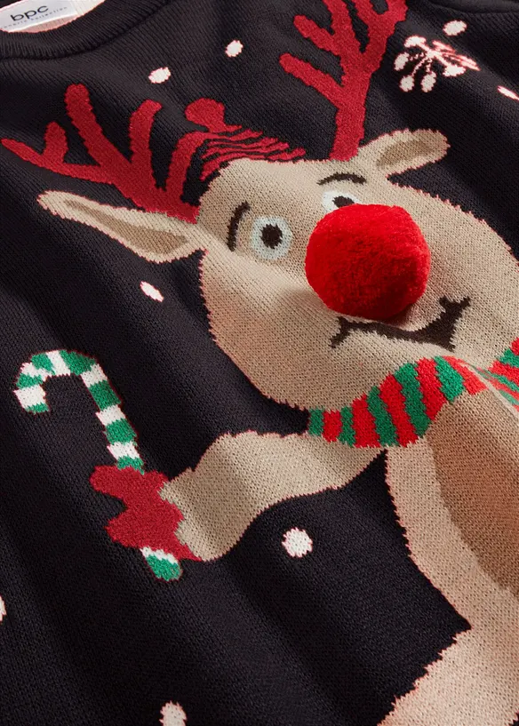 Maglione girocollo in filato fine, bonprix