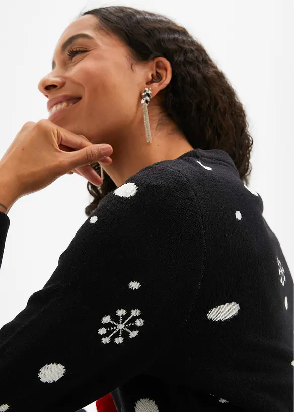 Maglione girocollo in filato fine, bonprix