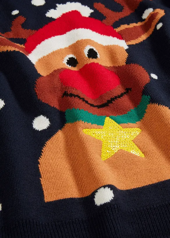 Maglione natalizio a maglia fine, bonprix