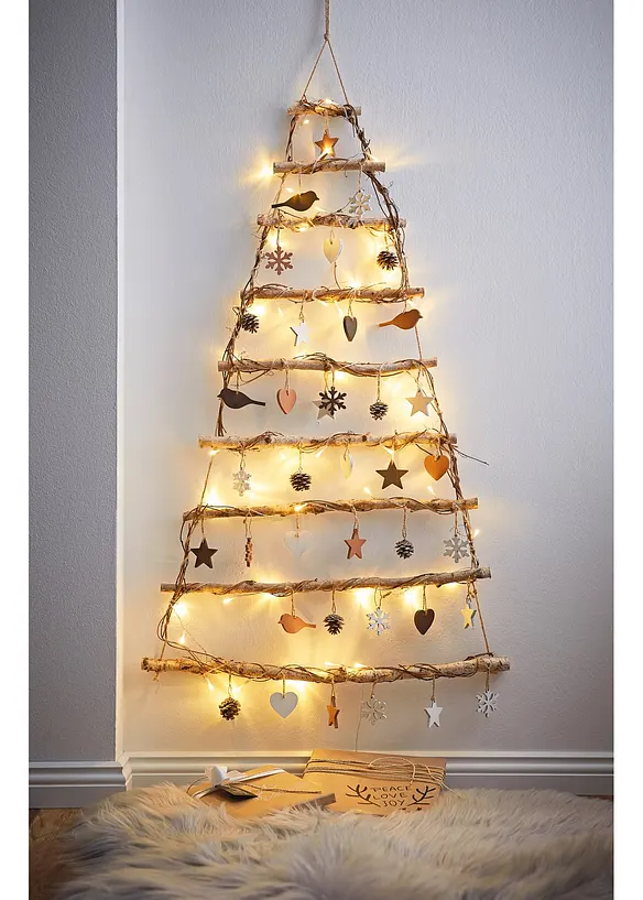 Decorazione da parete a LED a forma di albero di natale, bonprix