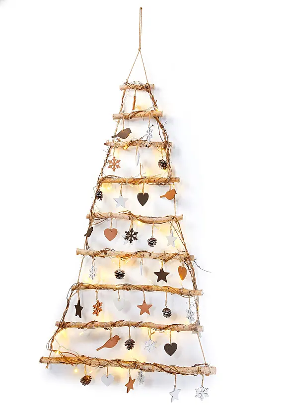 Decorazione da parete a LED a forma di albero di natale, bonprix