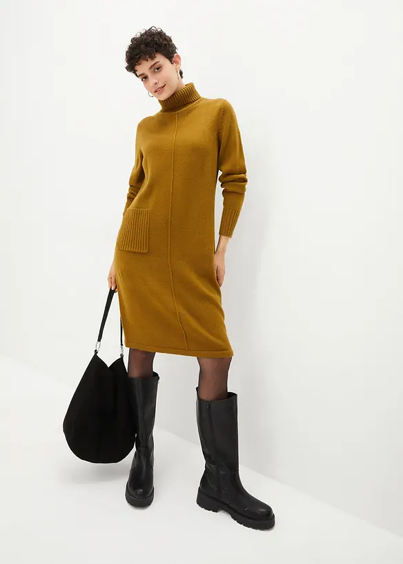 Abito in maglia a collo alto, bpc selection