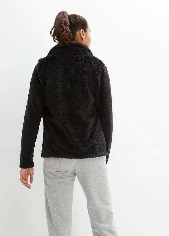 Giacca in pile morbida, taglio comodo, bonprix