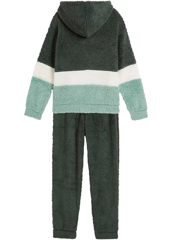 Lola May - Tuta Jumpsuit A Fondo Ampio Verde Salvia Con Cintura