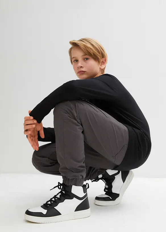 Jeans termici con elastico in vita e fodera in jersey, regular fit, bonprix