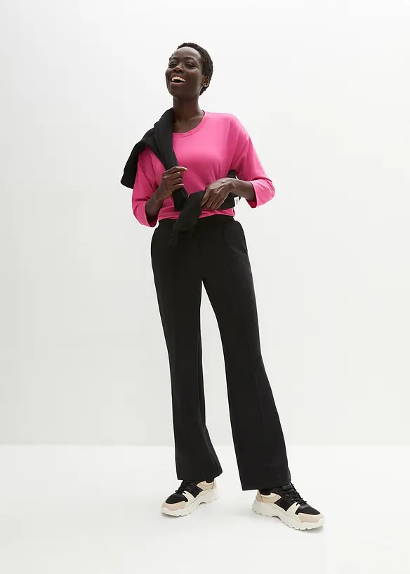 Pantaloni sportivi da jogging con gambe larghe, asciugatura rapida, bonprix