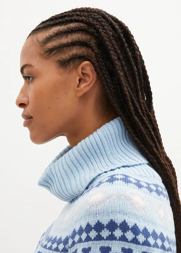 Maglione norvegese a collo alto, bonprix