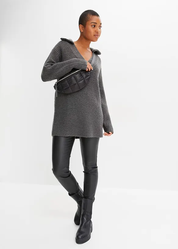 Maglione con colletto polo, RAINBOW