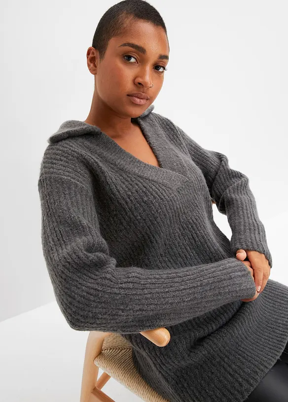 Maglione con colletto polo, RAINBOW