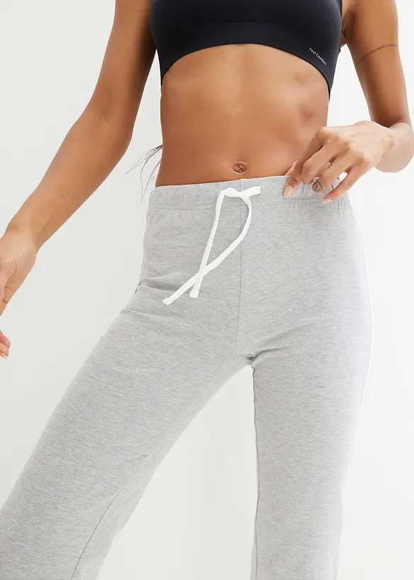 Pantaloni capri in cotone elasticizzato (pacco da 2), bonprix