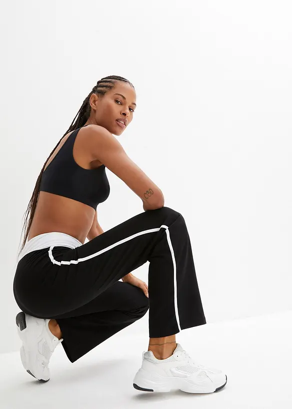Pantaloni sportivi con cotone elasticizzato, bonprix