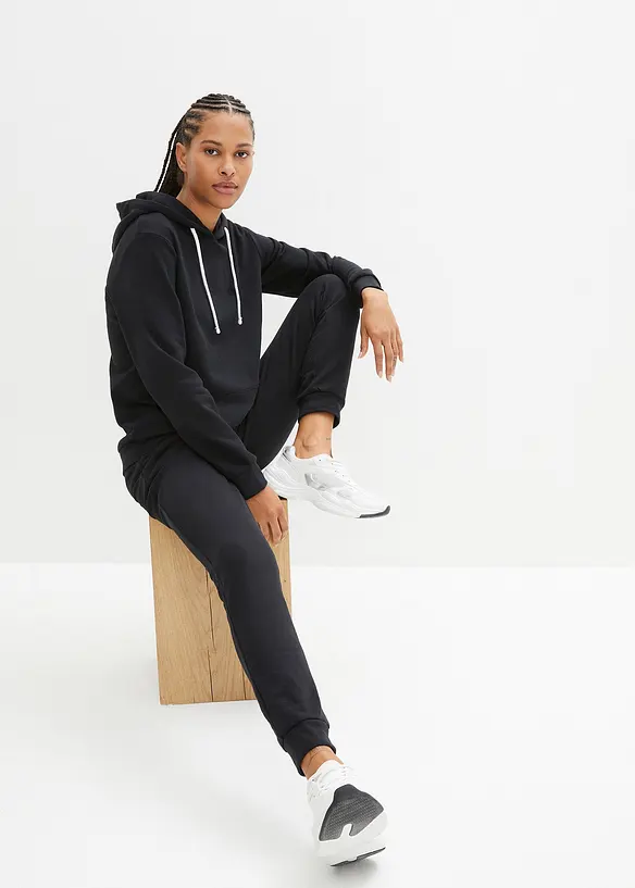 Tuta da jogging con cotone (set 2 pezzi), bonprix
