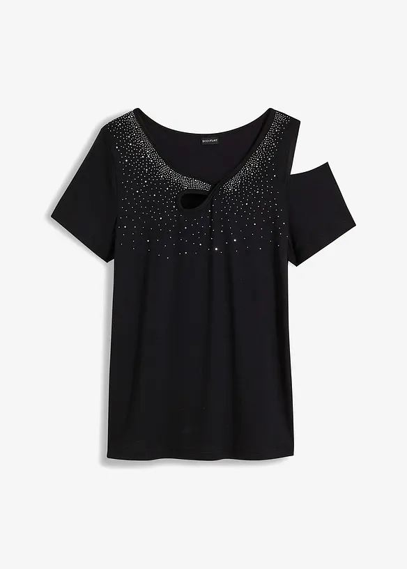 Maglia con strass e cut-out, BODYFLIRT