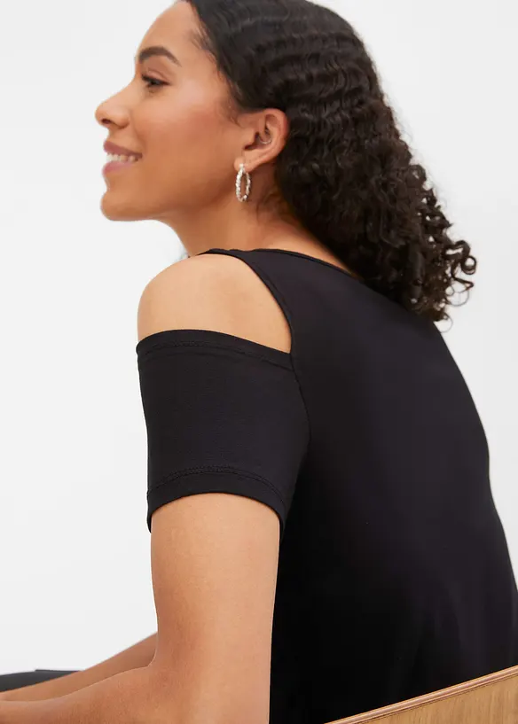 Maglia con strass e cut-out, BODYFLIRT