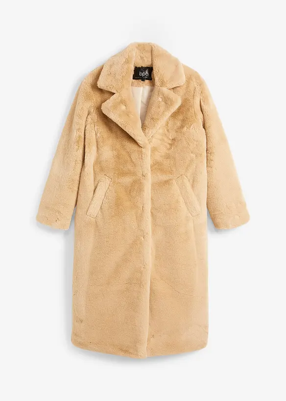 Pelliccia sintetica oversize con collo a revers, bpc bonprix collection