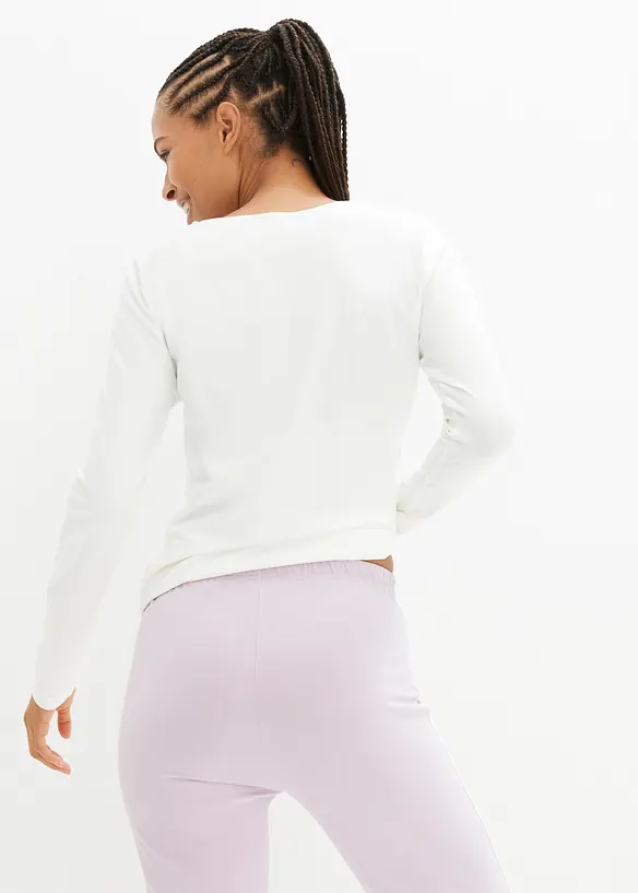 Pantaloni in jersey di cotone elasticizzato (pacco da 2), bonprix