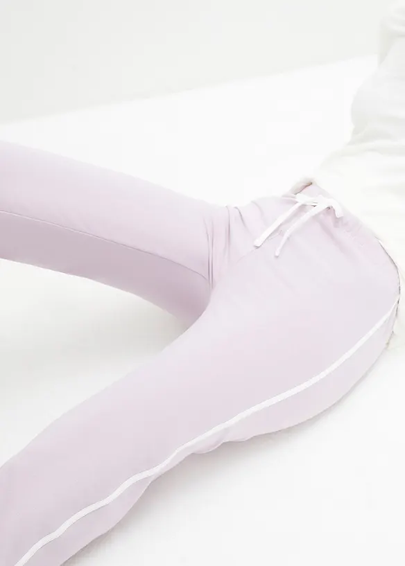 Pantaloni in jersey di cotone elasticizzato (pacco da 2), bonprix
