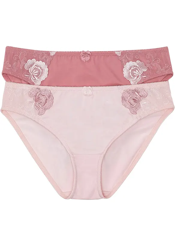 Slip con ricami (pacco da 2), bonprix