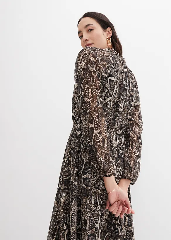 Abito lungo di chiffon con cut-out, bpc selection