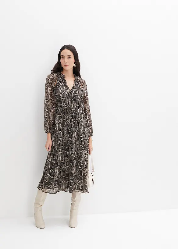 Abito lungo di chiffon con cut-out, bpc selection